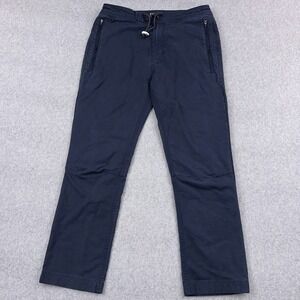Roark Pants Men's 28 Layover 2.0 Slim Stretch Travel Drawstring Ankle Blue RP274